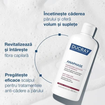 Champú complementario contra la caída del cabello Anaphase, 200 ml, Ducray