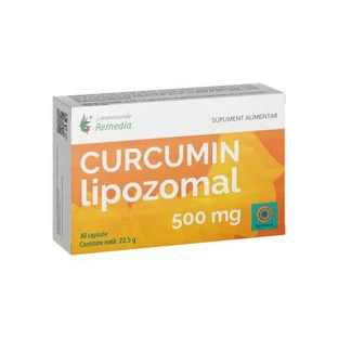 Curcumina Lipozomal, 500 mg, 30 cápsulas, Remedia