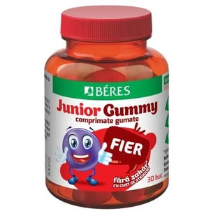 Iron and grape flavored jellies Iron Junior Gummy, 30 jellies, Beres