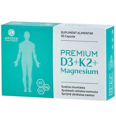 Premium D3+K2+Magnesium, 30 capsules, Aronia Charlottenburg