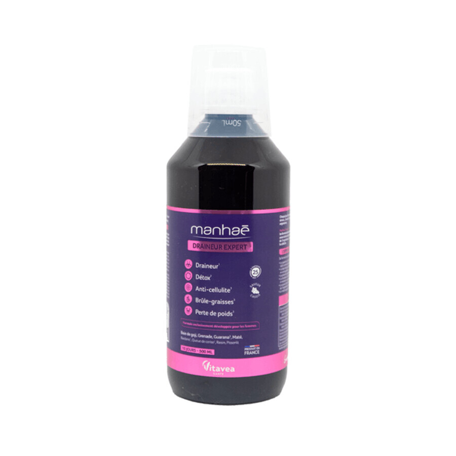 Bautura cu aroma de coacaz negru Draineur Expert, 500 ml, Manhae
