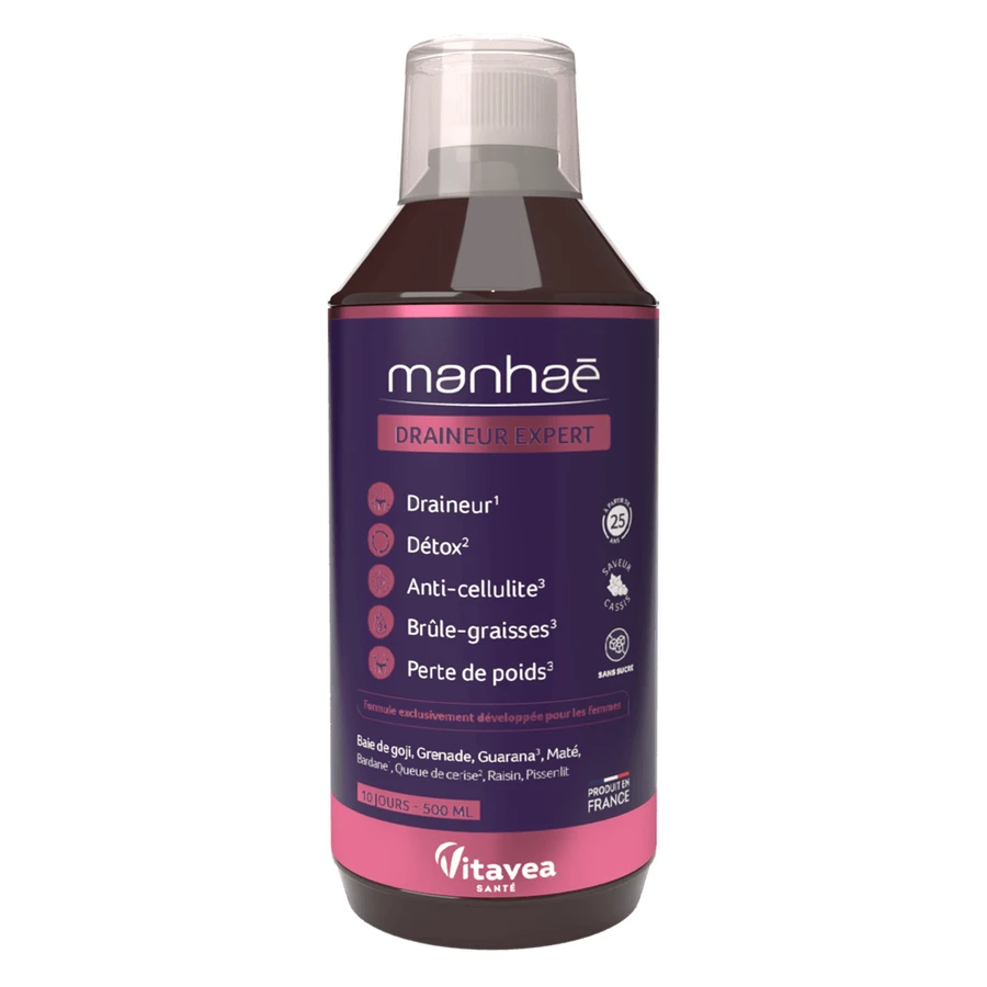 Draineur Expert Blackcurrant Flavored Drink, 500 ml, Manhae