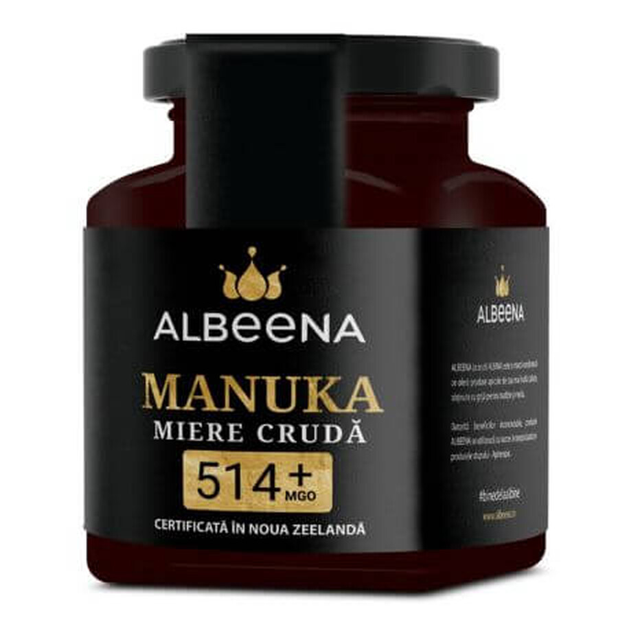 Miel de Manuka brut, MGO 514+, 200 g, Albeena