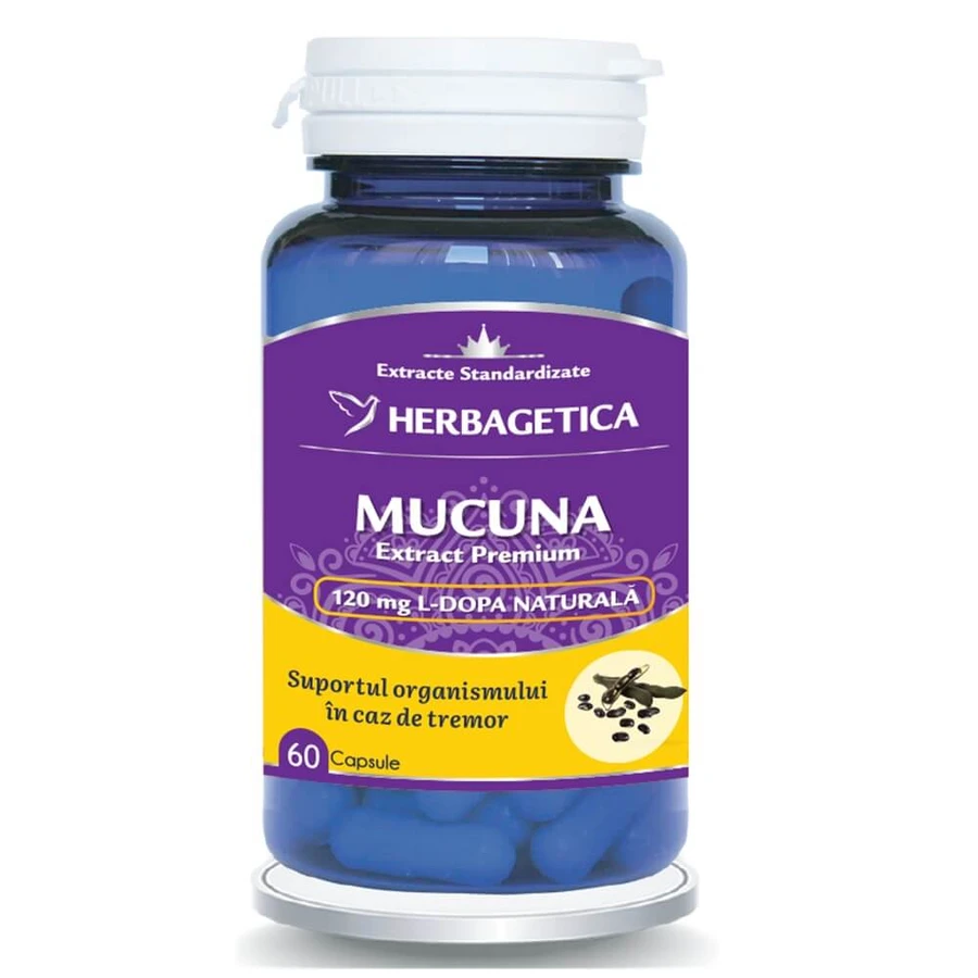 Mucuna, 60 Kapseln, Herbagetica