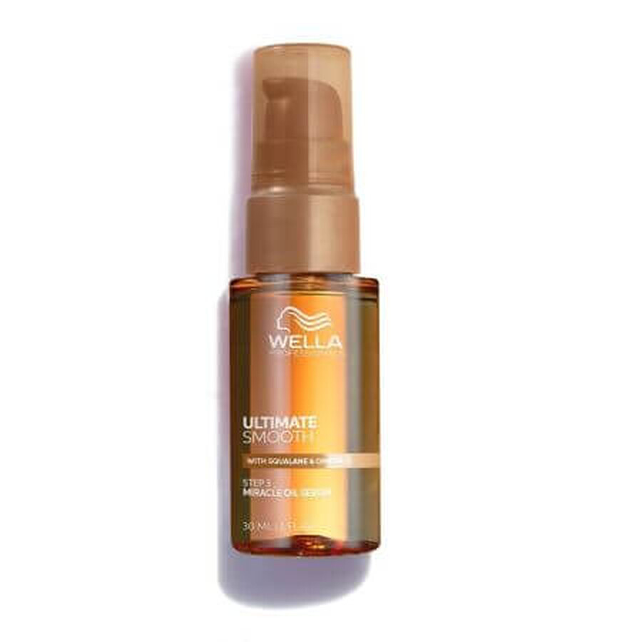 Moisturizing oil for dry and dull hair with Squalane & Omega 9 Ultimate Smooth, 30 ml, Wella Professionals
