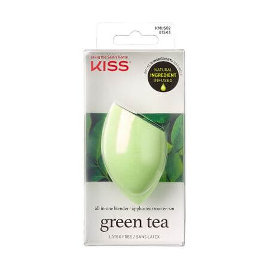 Make-up sponsje met groene thee infusie, 1 stuk, Kiss