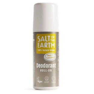 Amber en sandelhout unisex vegan roll-on deodorant, 75 ml, Salt Of The Earth