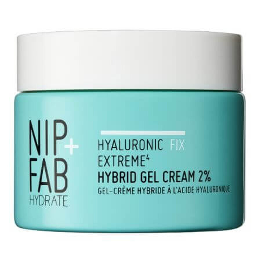 Crema viso in gel a fissaggio ialuronico, 50 ml, NIP+FAB