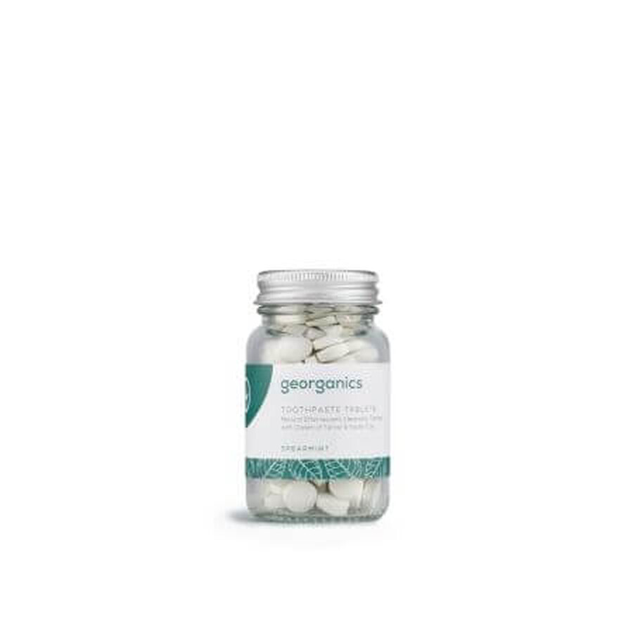 Toothpaste tablets, Spearmint, 120 pieces, Georganics