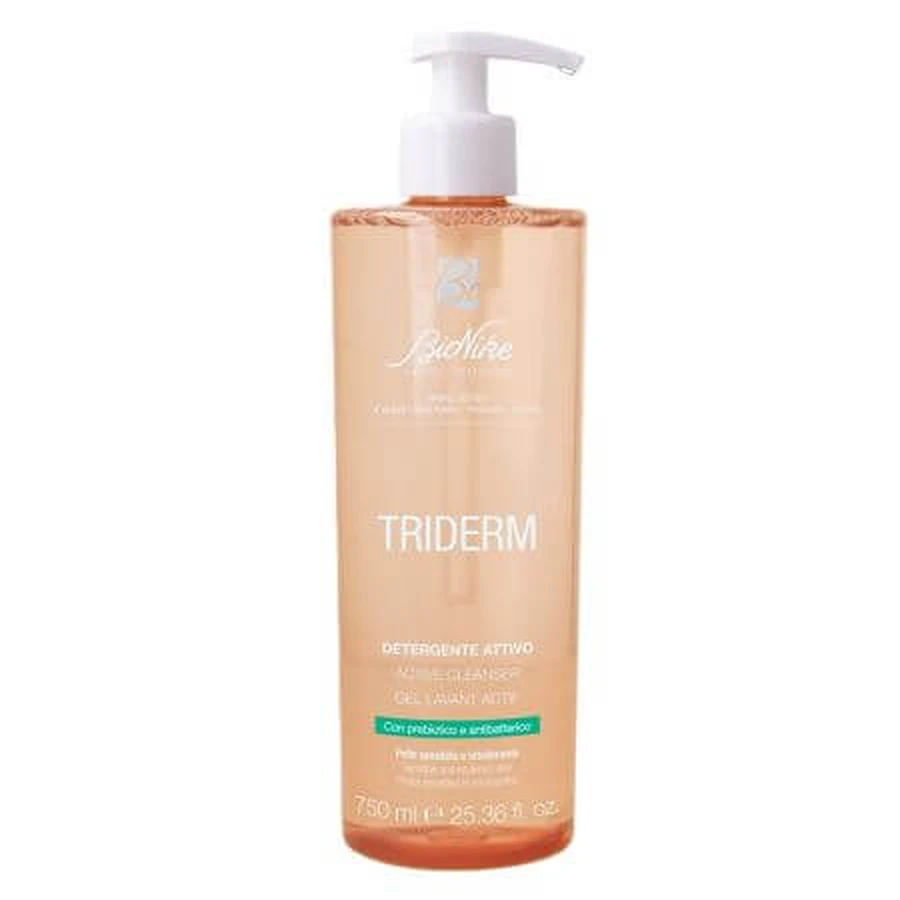 Gel limpiador activo con prebiótico Triderm, 750 ml, Bionike