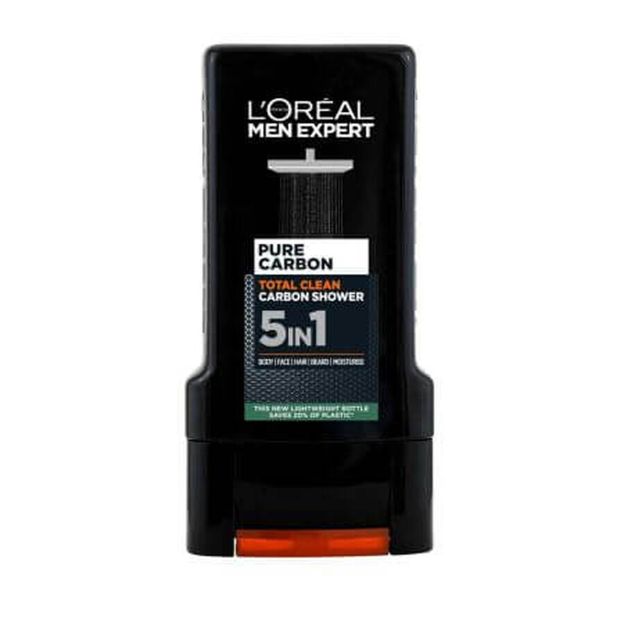 Men's shower gel 5-in-1 Pure Carbon Men Expert, 300 ml, LOreal