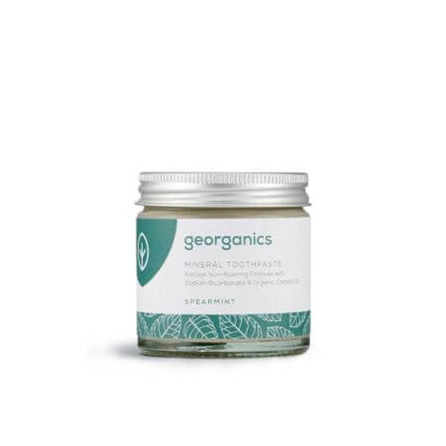 Toothpaste powder, no foam Spearmint, 60 ml, Georganics