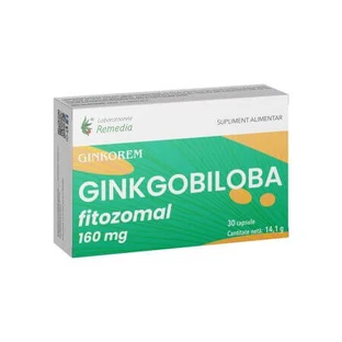 Ginkgo biloba fytosomaal Ginkorem, 160 mg, 30 capsules, Remedia