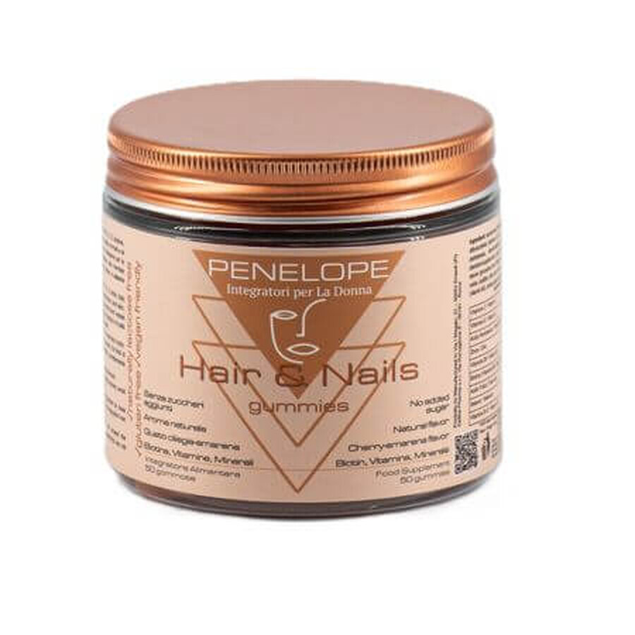 Gummibärchen für Haare und Nägel Hair and Nails Penelope, 50 Stück, Deltha Pharma