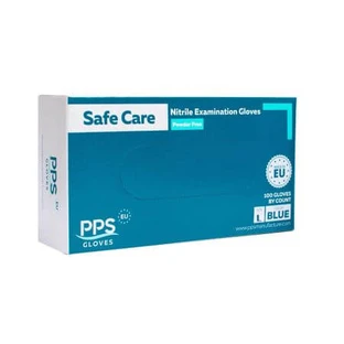 Safe Care PPS Blauwe nitril handschoenen maat L, 100 stuks, PPS Handschoenen