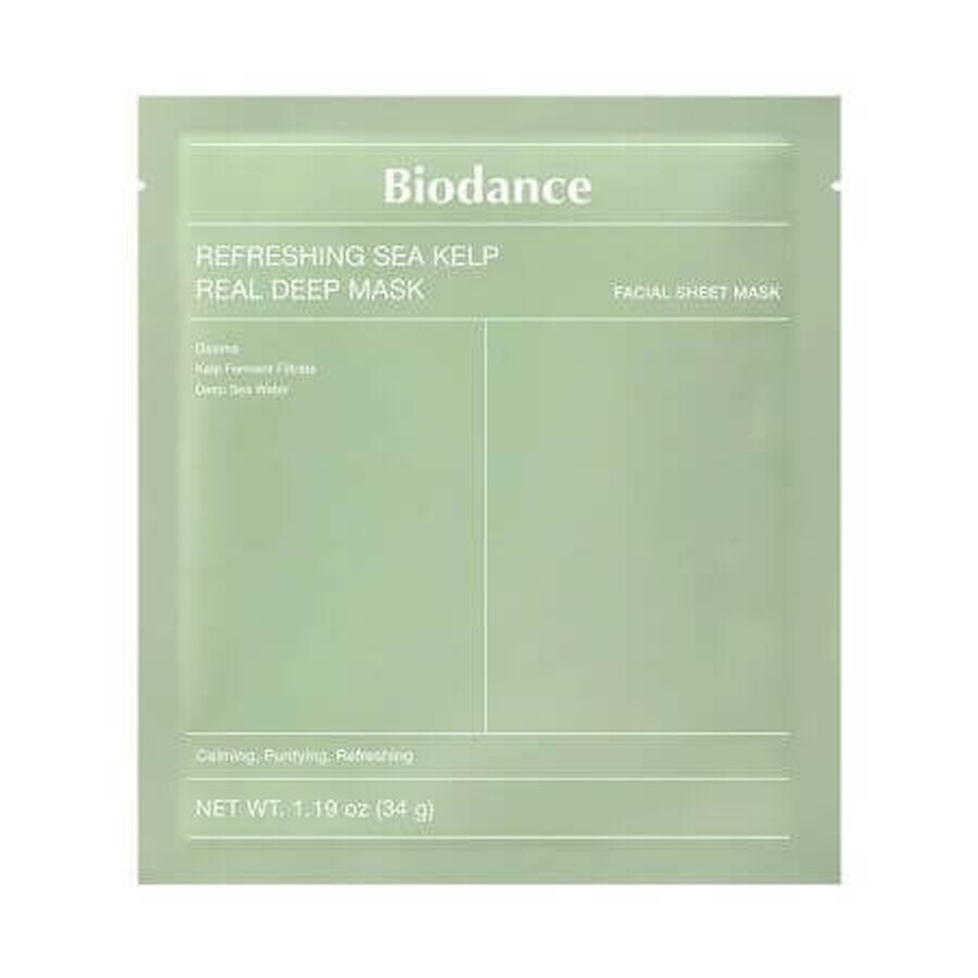 Sea Kelp Refreshing Sea Kelp Real Deep Mask, 34 g, Biodance