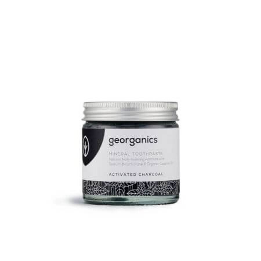 Toothpaste powder, no foam Charcoal, 60 ml, Georganics