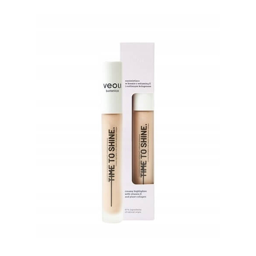 Winkel op Veoli Botanica Time To Shine Highlighter in crème met vitamine E en plantaardig collageen, 10 ml Veoli Botanica Time To Shine Highlighter in crème met vitamine E en plantaardig collageen, 10 ml