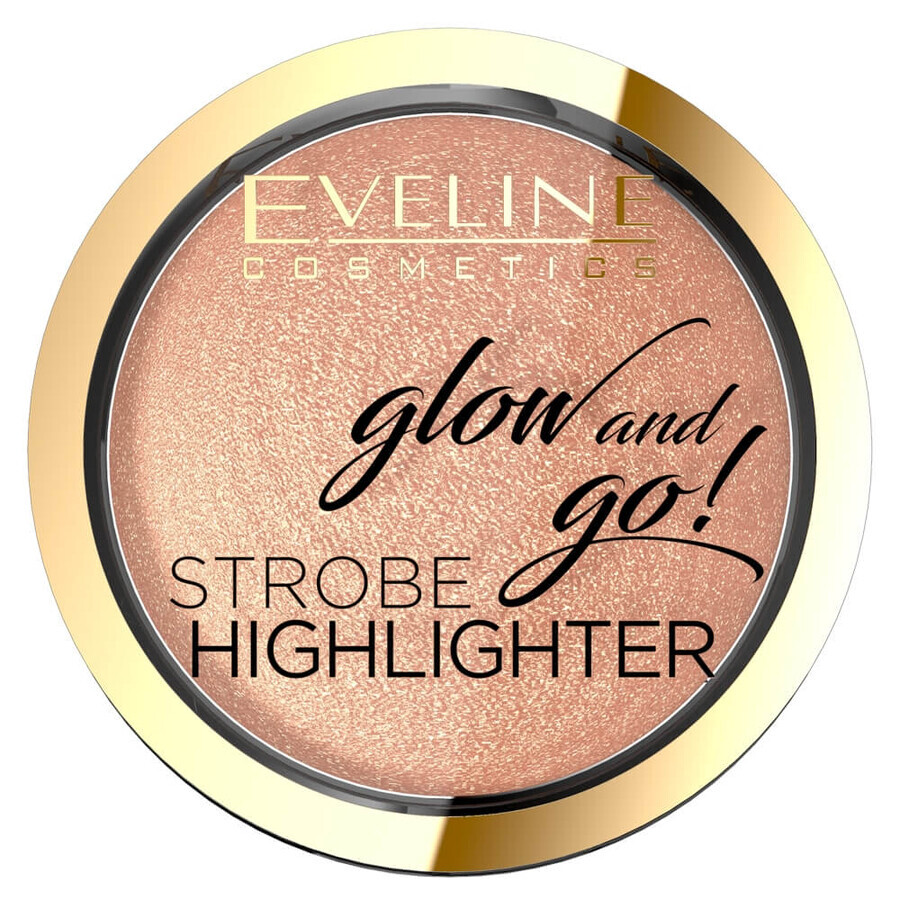Winkel op Eveline Cosmetics Glow amp; Go Strobe Highlighter gezichtsverhelderaar 02 Zacht Goud, 8,5 g Eveline Cosmetics Glow amp; Go Strobe Highlighter gezichtsverhelderaar 02 Zacht Goud, 8,5 g