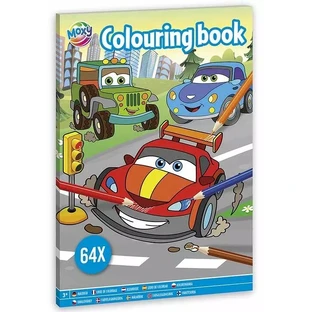 Tarjeta A4 para colorear de coches