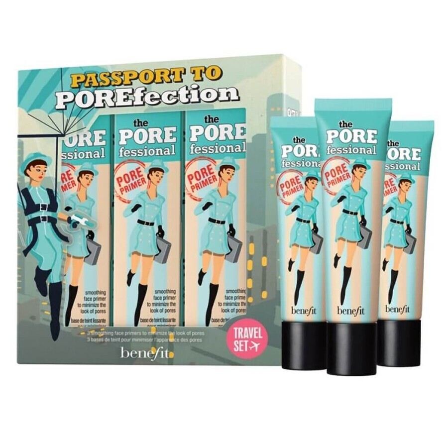 Cumpără Benefit Passport to Porefection Trio Travel Set Set bază de machiaj, 3x22ml Benefit Passport to Porefection Trio Travel Set Set bază de machiaj, 3x22ml