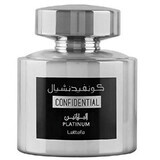 Agua de perfume Lattafa Confidential Platinum, 100 ml