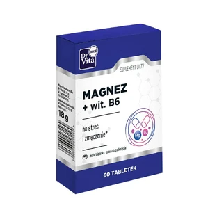 Dr Vita Magnesium + Vitamine B6 tegen stress en vermoeidheid, 60 tabletten