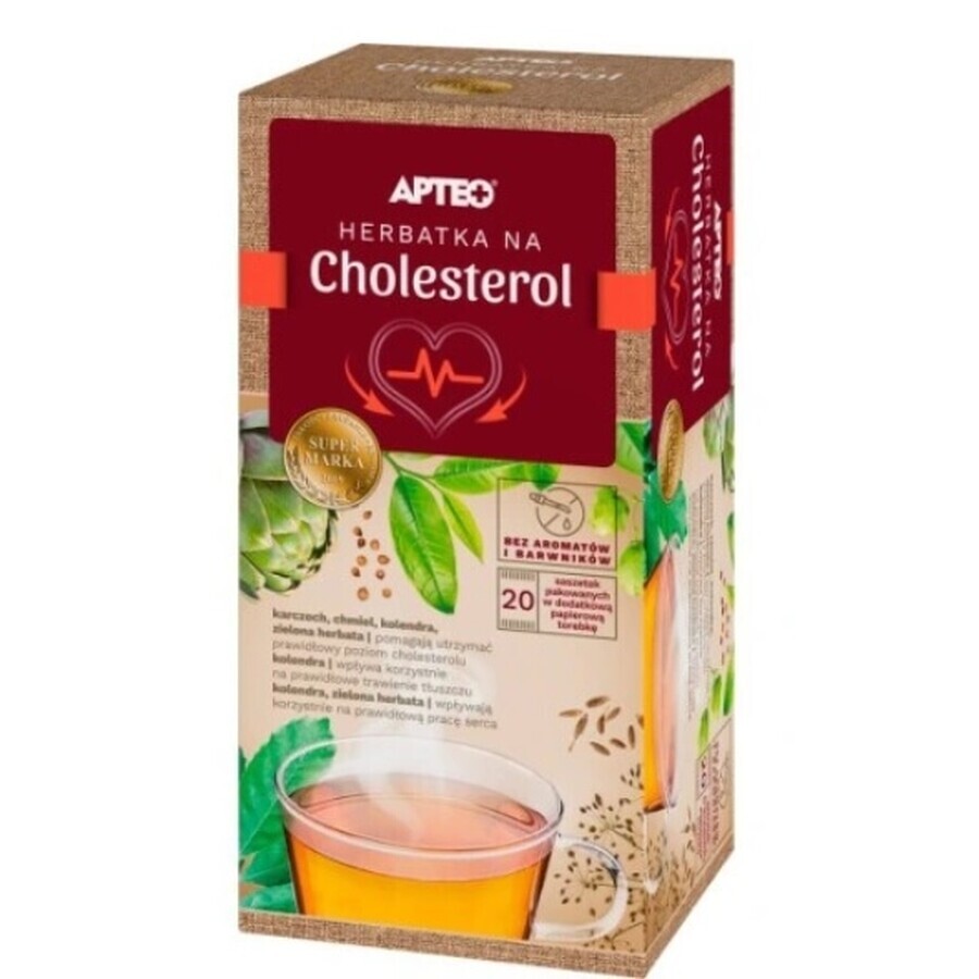 Apteo Natura Tea for cholesterol, 20 sachets