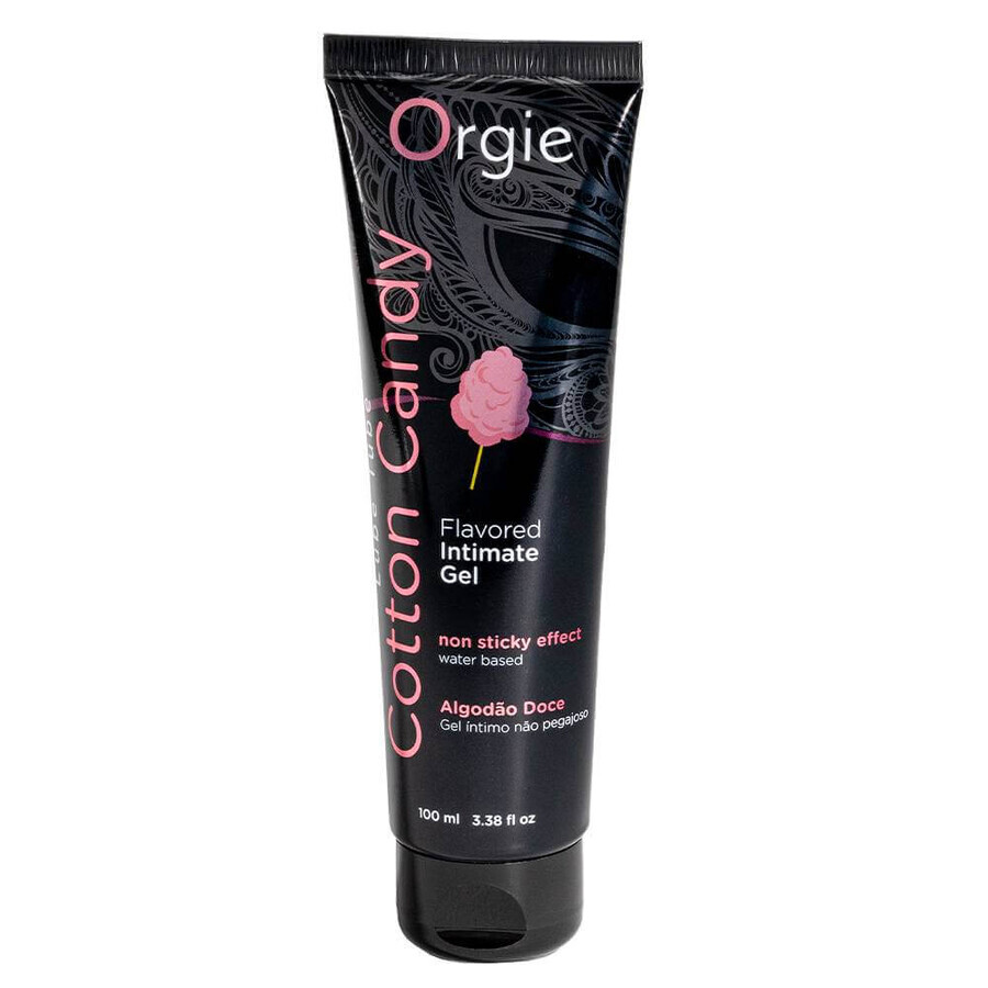 Orgie Flavored Intimate Gel with cotton candy flavor, 100ml