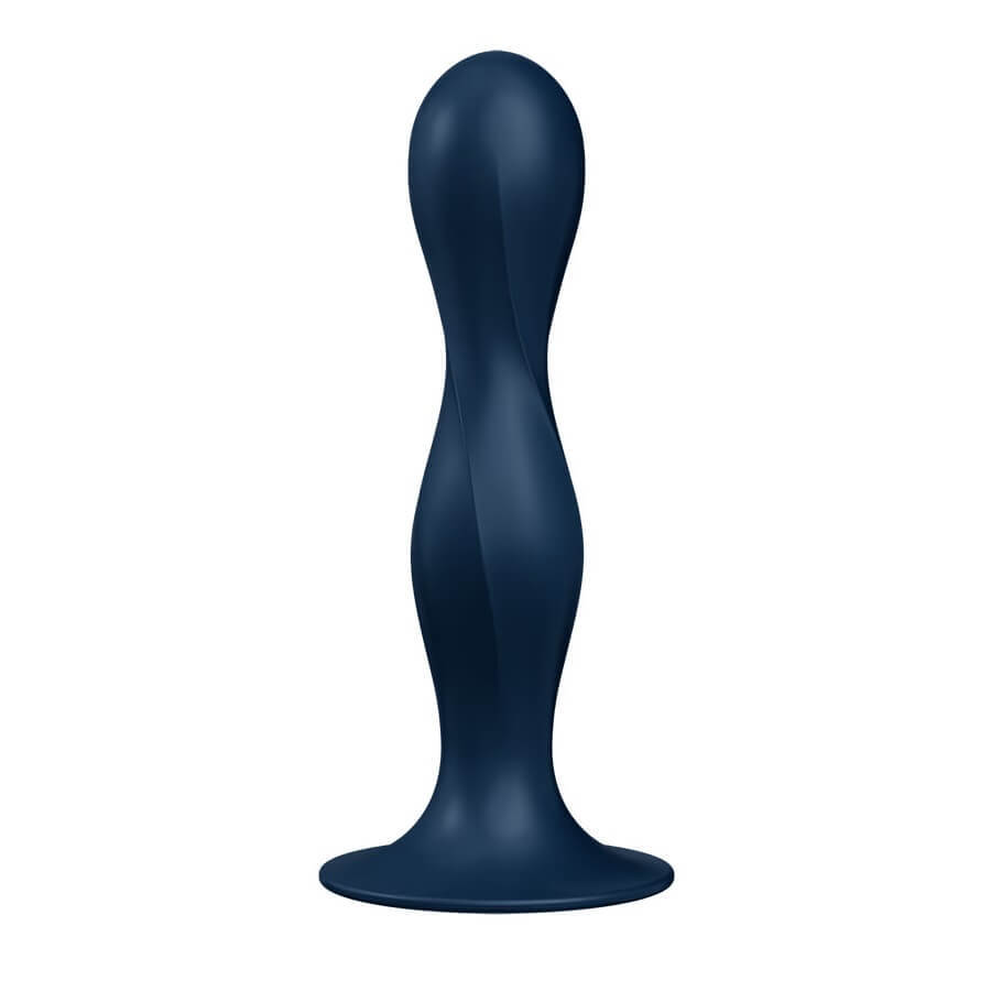 Satisfyer Double Ball-R Dildo mit Geisha-Kugeln Dunkelblau, 1 Stück