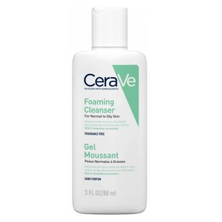 (FR) CeraVe Espuma Limpiadora, Gel limpiador para pieles normales a grasas, 88 ml (3337875597340)