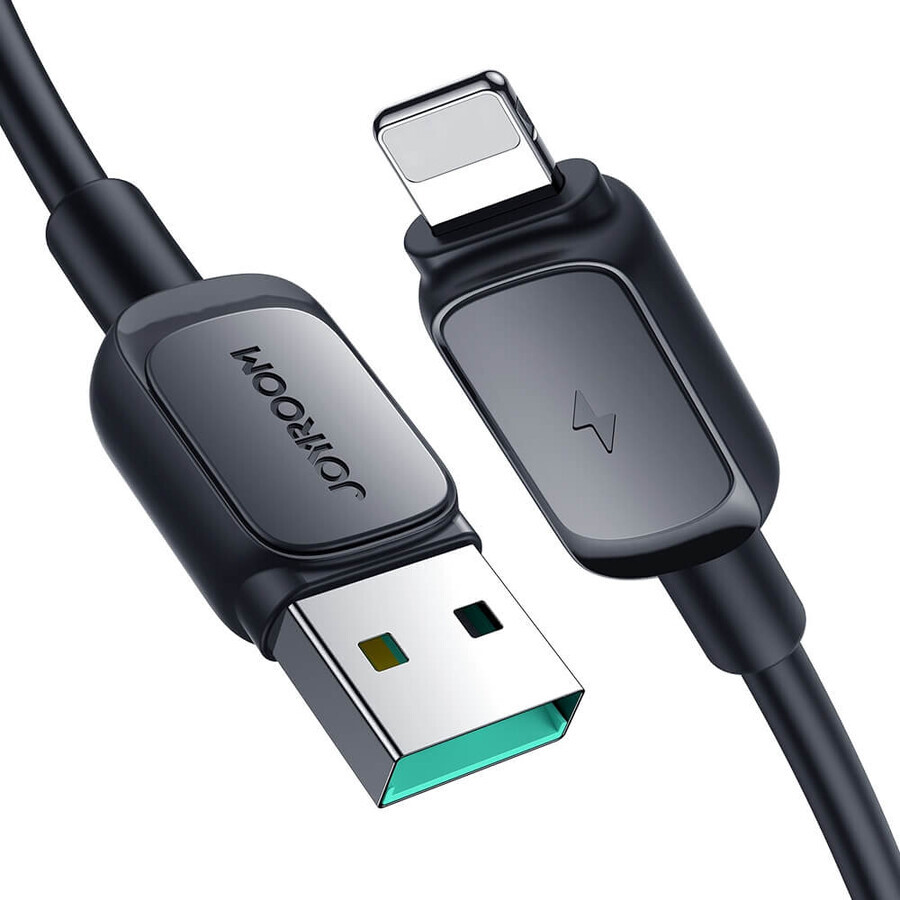 Joyroom Multi-Color Series A14 Lightning / USB-A 2.4A 1,2 m kabel - zwart