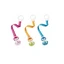 Schnullerkette mit Ring, verschiedene Farben, Nip