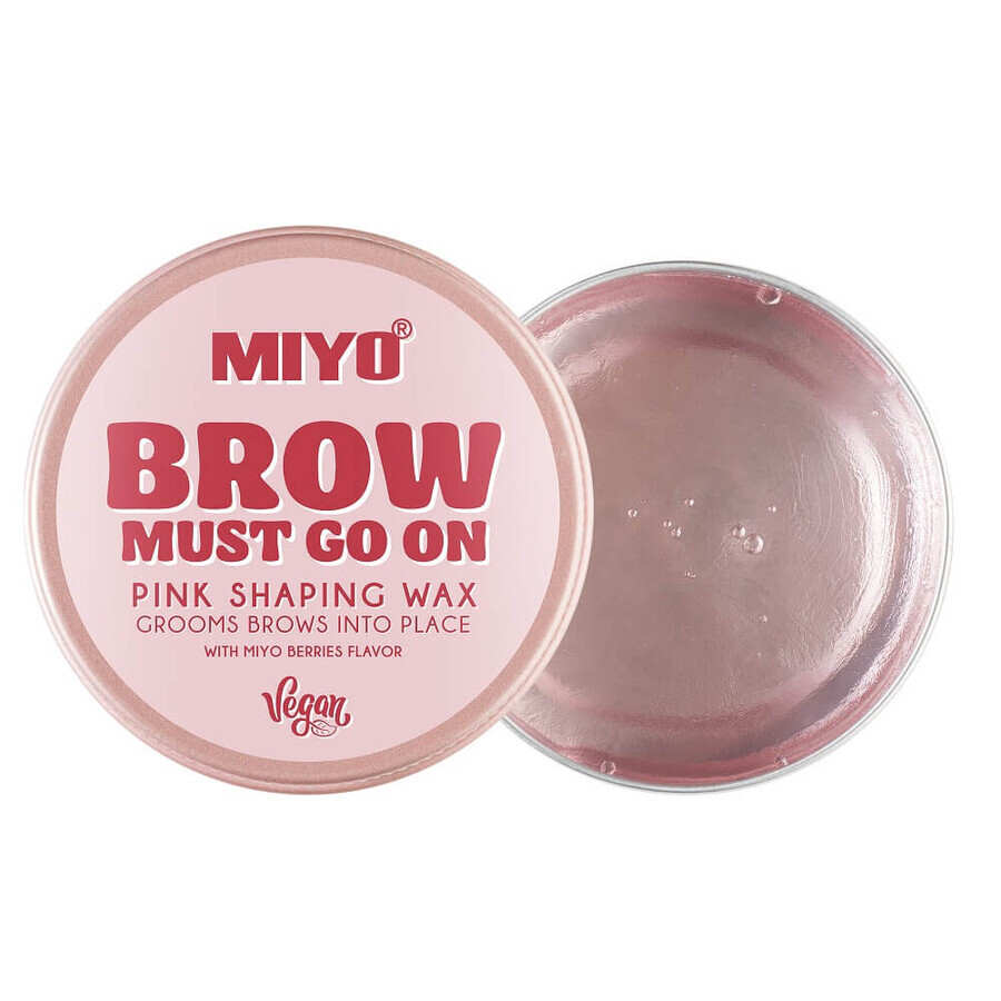 Miyo Brow Must Go On Eyebrow Wax Pink, 30 g