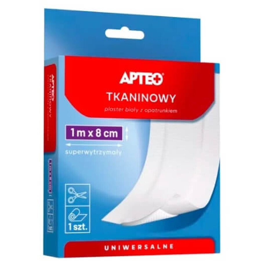Gewebepflaster, Apteo Care mit Verband, 1m x 8cm, 1 Stück