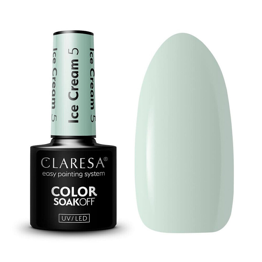 Buy Claresa Soak Off UV/LED Ice Cream Hybrid Varnish 5, 5 g Claresa Soak Off UV/LED Ice Cream Hybrid Varnish 5, 5 g