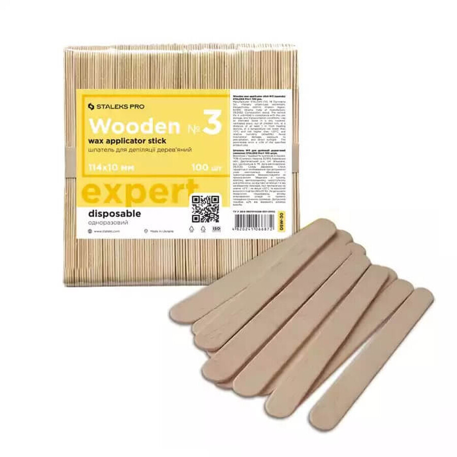 Acquista Spatole depilatorie in legno Staleks Pro Expert 114x10mm, 100 pezzi Spatole depilatorie in legno Staleks Pro Expert 114x10mm, 100 pezzi
