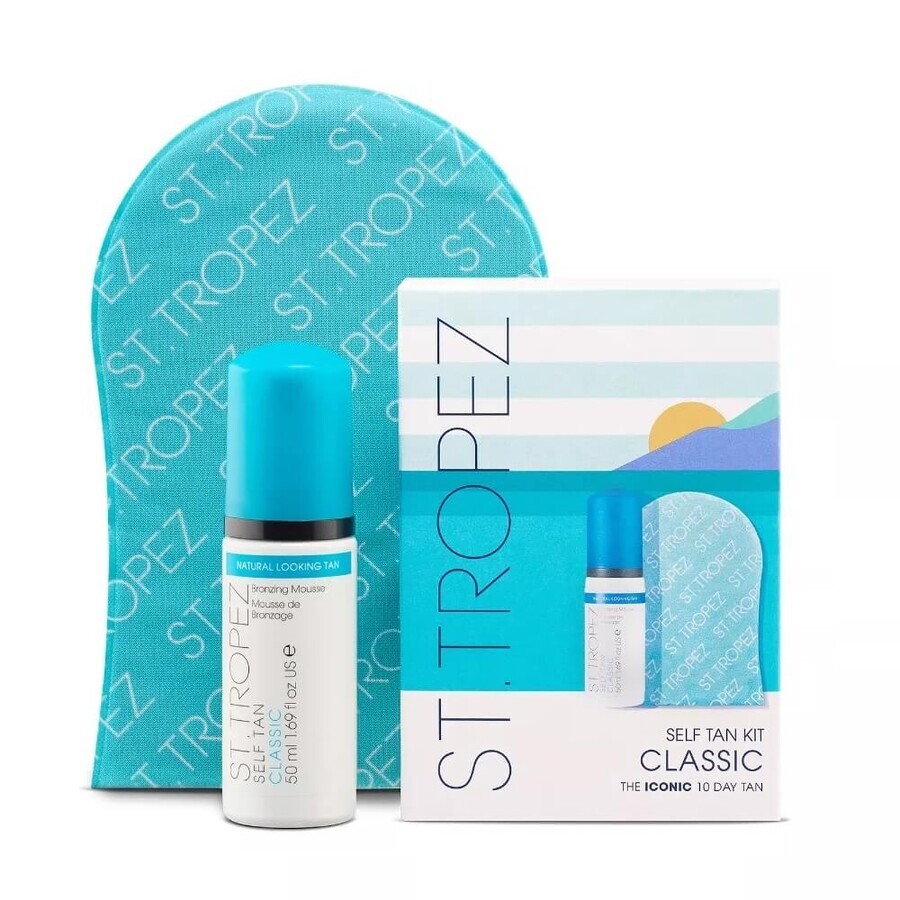 St. Tropez Set self-tanning ultra moisturizing foam, 50 ml + glove