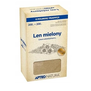 Apteo Natura Hierbas de linaza molidas para elaborar cerveza, 200g + 200g