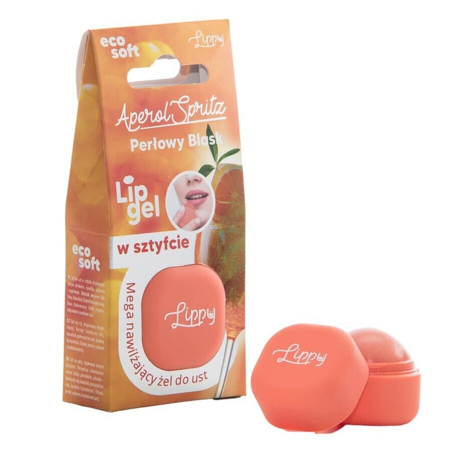 Ecosoft Lip Gel Mega Hydraterende Lip Gel Aperol Spritz, 6,2 g