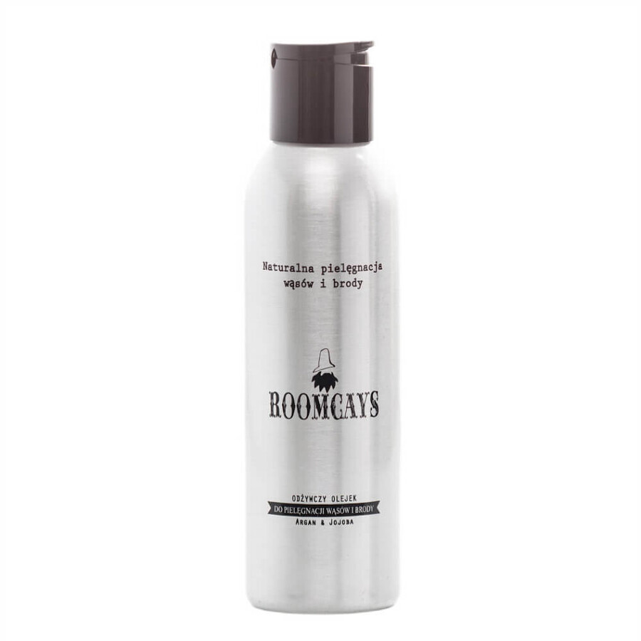 Roomcays Olio nutriente per barba e baffi, 100 ml
