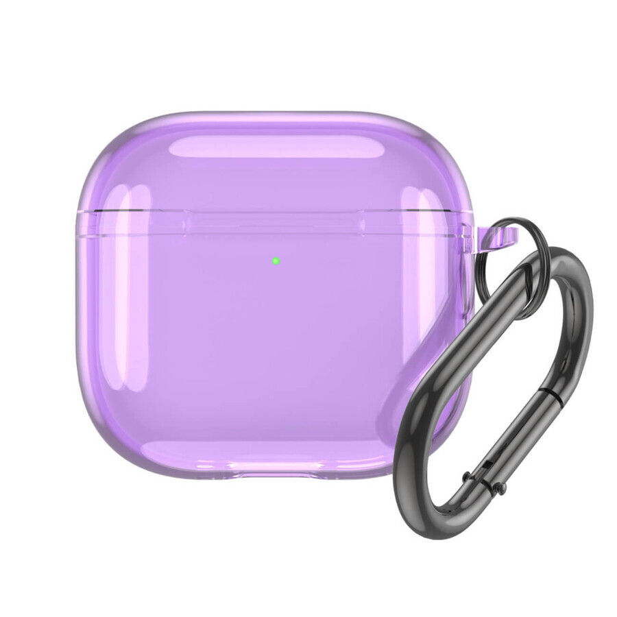Étui transparent pour Airpods 4 - violet