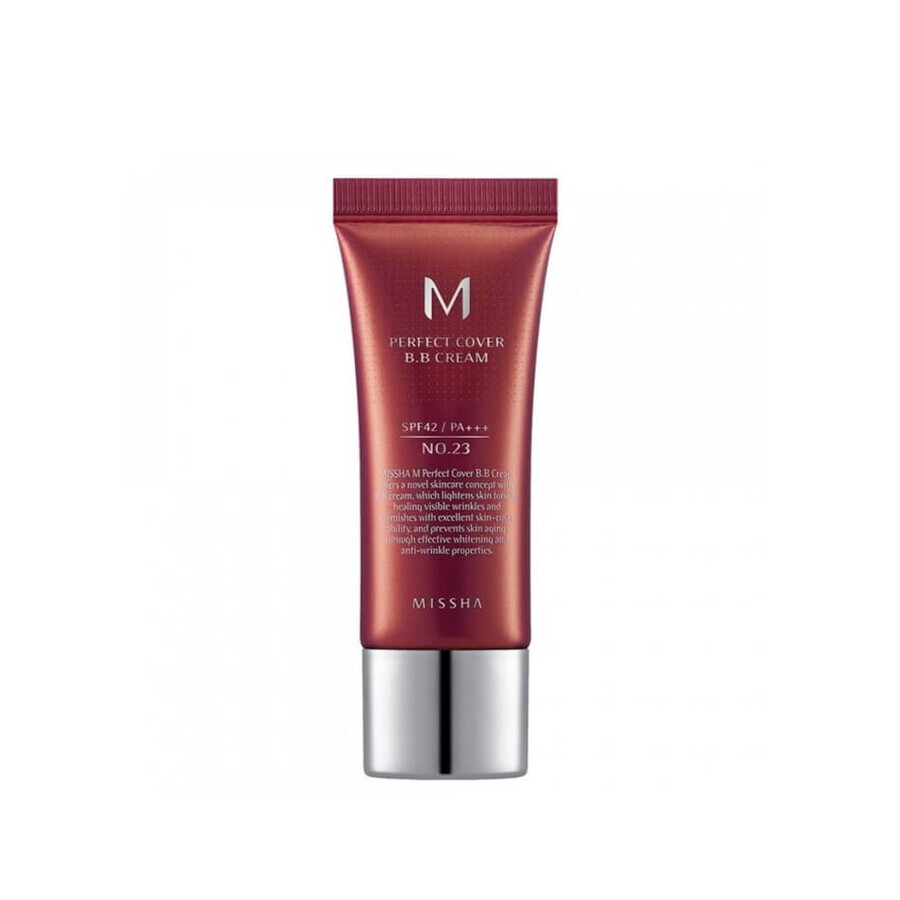 Missha M Perfect Cover BB Cream SPF42 Multifunktions-BB-Creme Nr.23 Natural Beige, 20 ml