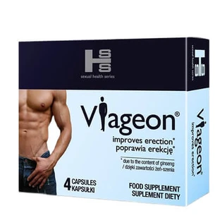Sexual Health Series Viageon mejora la erección, 4 cápsulas