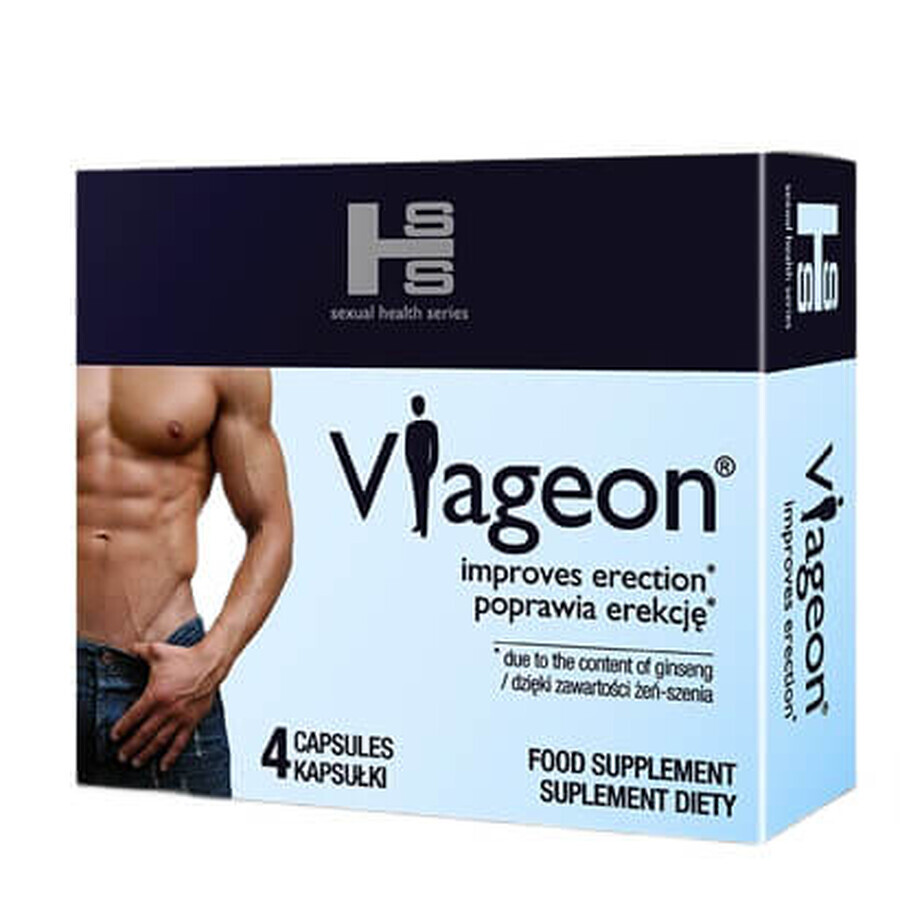 Sexual Health Series Viageon improves erection, 4 capsules