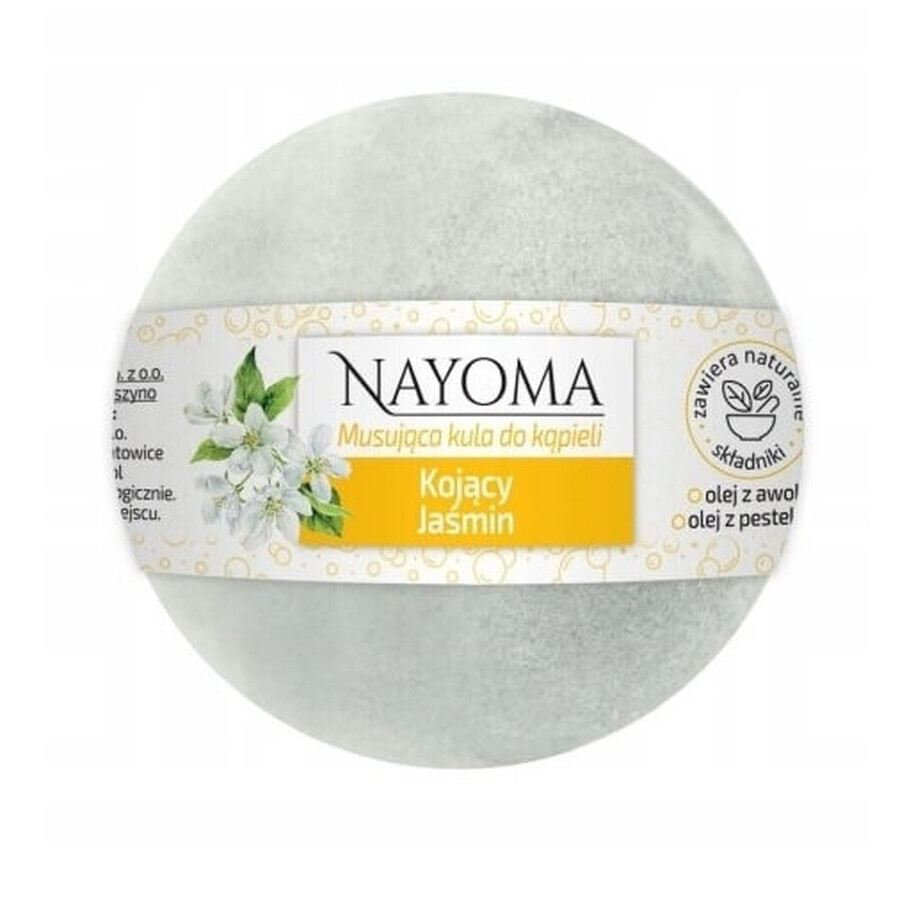 Acquista Nayoma Palla da bagno frizzante lenitiva al gelsomino, 130 g Nayoma Palla da bagno frizzante lenitiva al gelsomino, 130 g