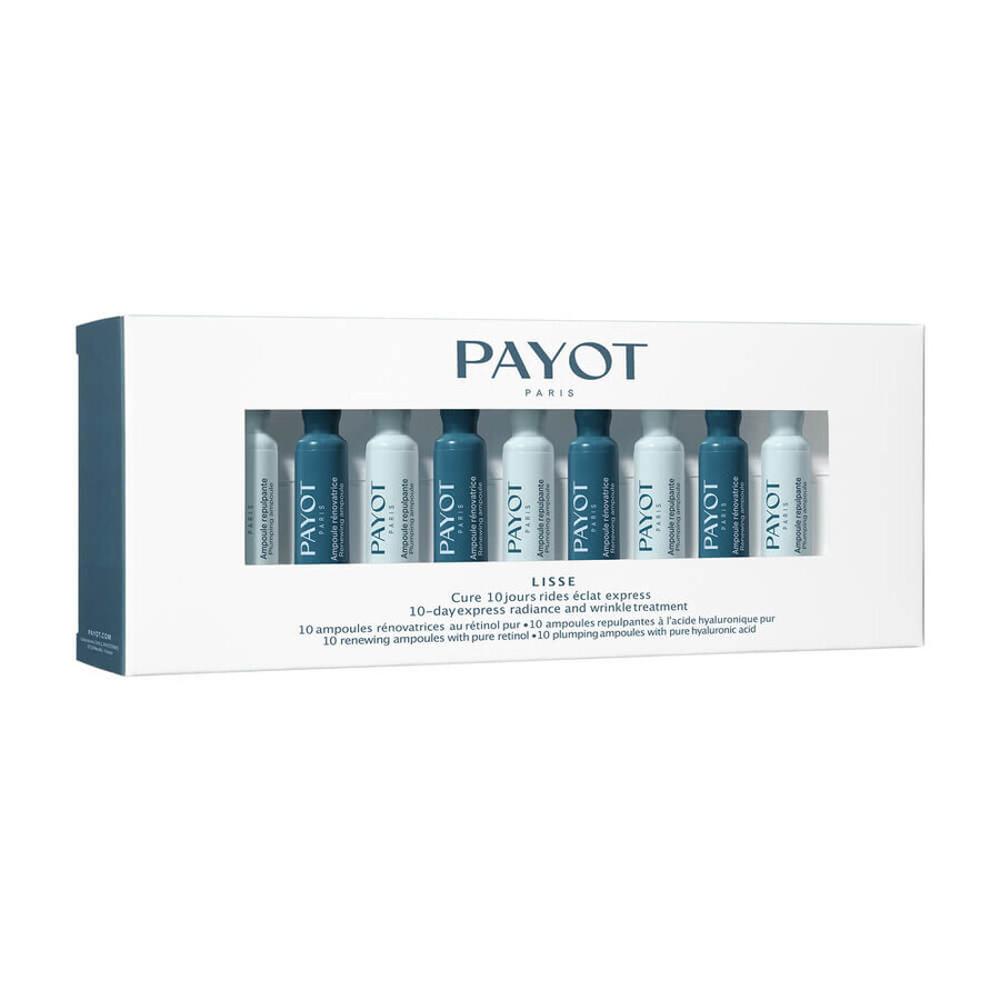Payot tratament antirid de 10 zile cu acid hialuronic și retinol, 20 x 1 ml