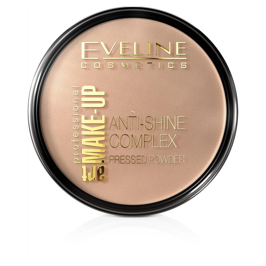 Eveline Cosmetics Pudră minerală matifiantă cu mătase 35 bej auriu, 14g