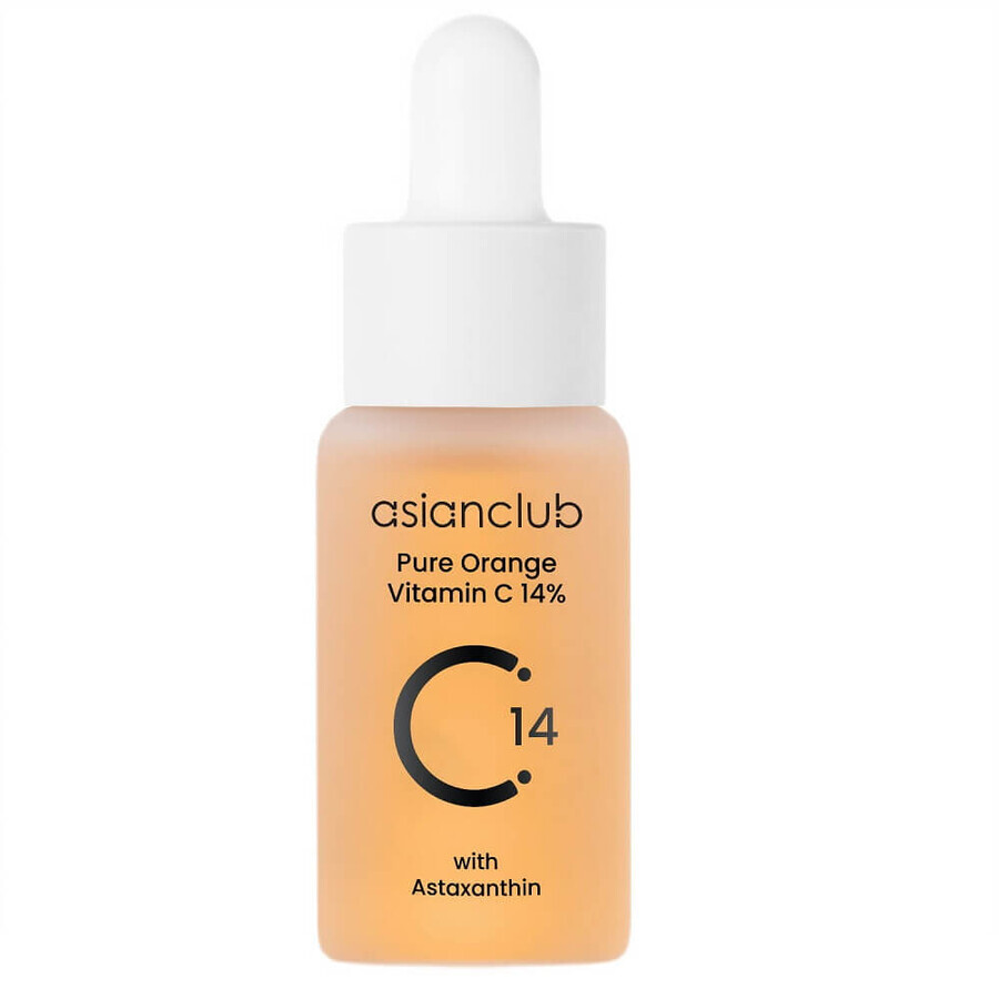 AsianClub Suero facial de naranja pura con vitamina C al 14%, 15 ml
