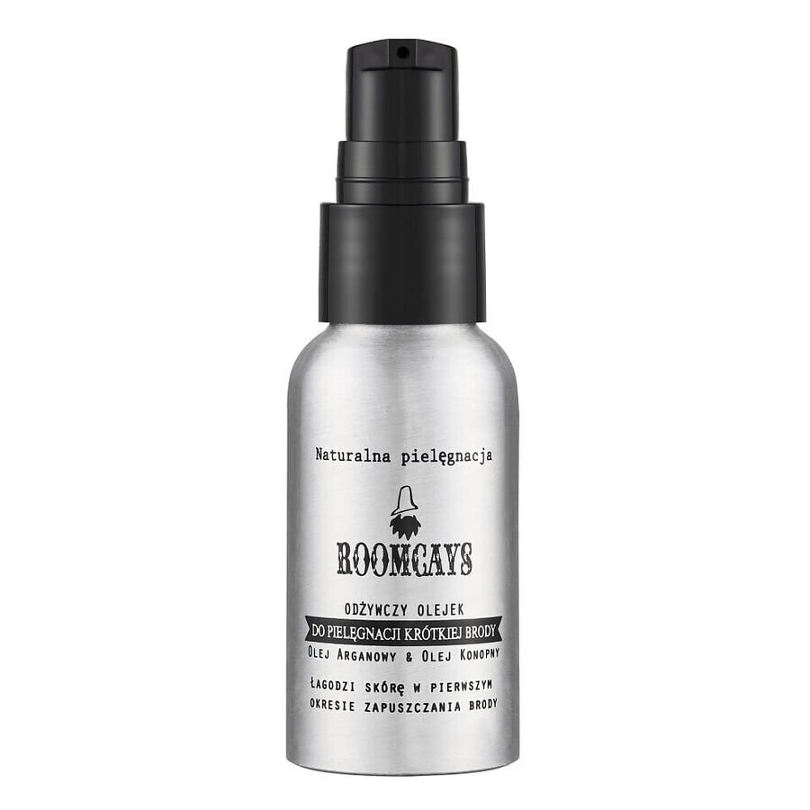 Roomcays Ulei nutritiv pentru barbă scurtă, 30 ml